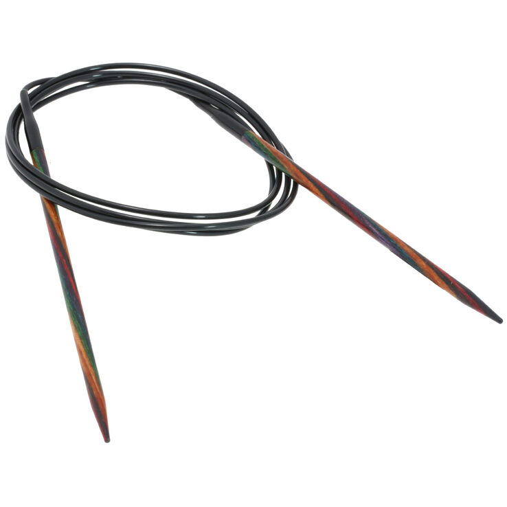Lana Grossa Круговые спицы Design-Holz Multicolor, цветное дерево №4,0/120 см