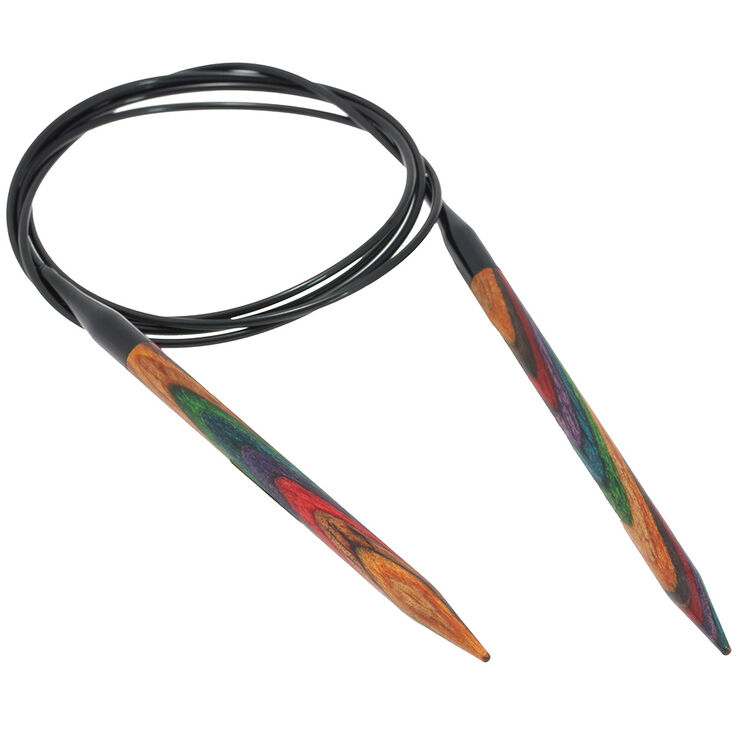 Lana Grossa Круговые спицы Design-Holz Multicolor, цветное дерево №6,5/120 см