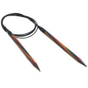 Lana Grossa Круговые спицы Design-Holz Multicolor № 9 длина 120 см 