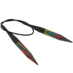 Lana Grossa Круговые спицы Design-Holz Multicolor № 10,0 длина 40 см 