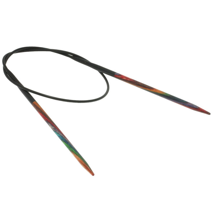 Lana Grossa Круговые спицы Design-Holz Multicolor, цветное дерево №3,0/40 см