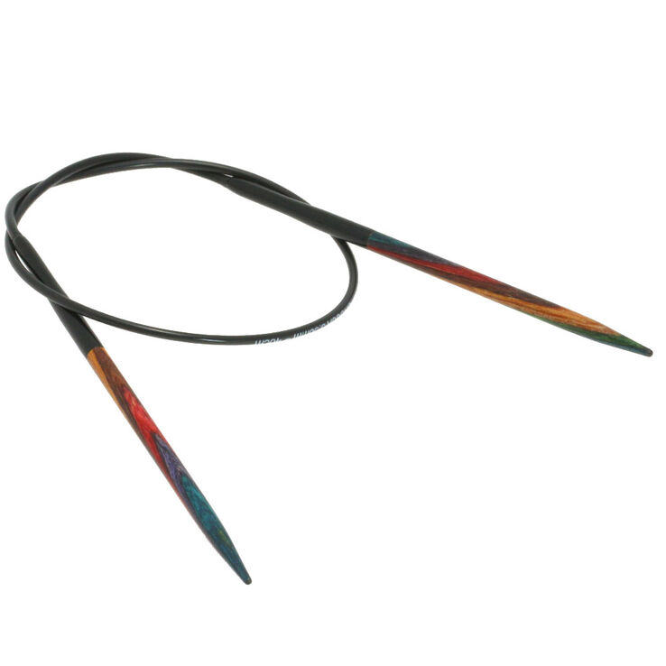 Lana Grossa Круговые спицы Design-Holz Multicolor, цветное дерево №4,0/40 см