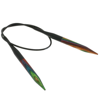 Lana Grossa Круговые спицы Design-Holz Multicolor, цветное дерево №6,5/40 см