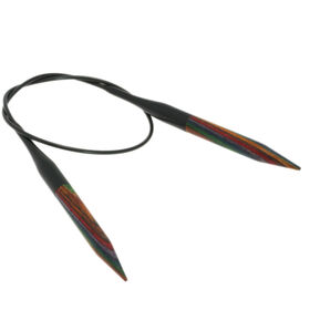 Lana Grossa Круговые спицы Design-Holz Multicolor № 7,0 длина 40 см 
