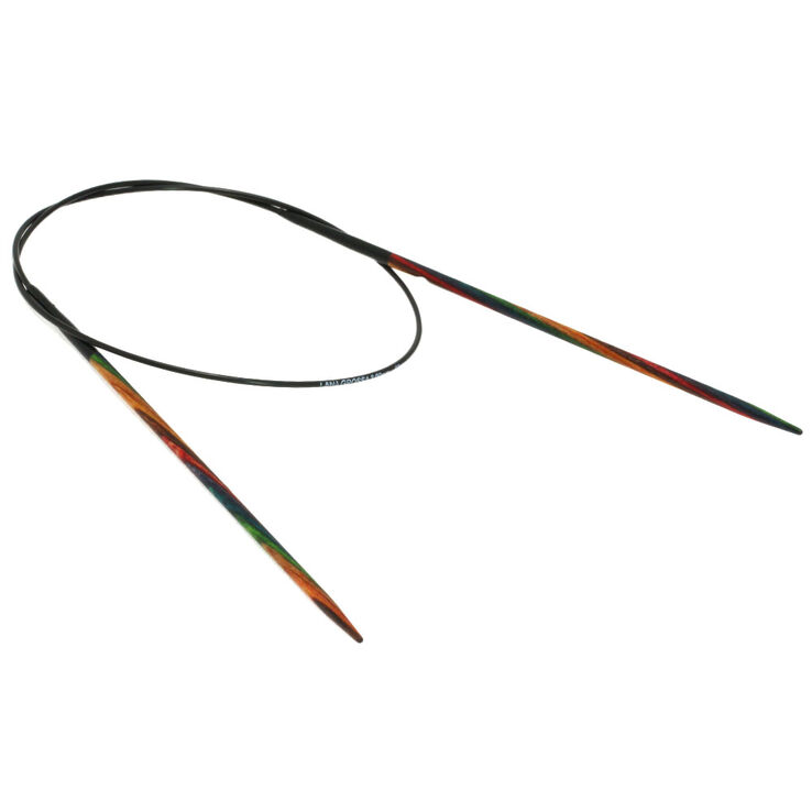 Lana Grossa Круговые спицы Design-Holz Multicolor, цветное дерево №3,0/60 см