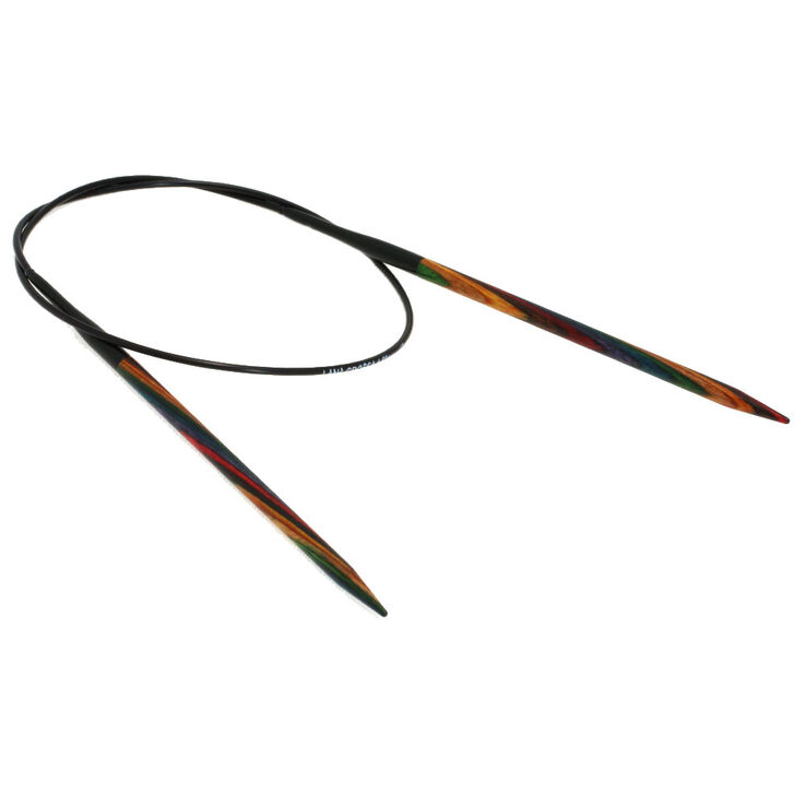 Lana Grossa Круговые спицы Design-Holz Multicolor, цветное дерево №4,5/60 см