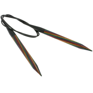 Lana Grossa Круговые спицы Design-Holz Multicolor № 10,0 длина 80 см