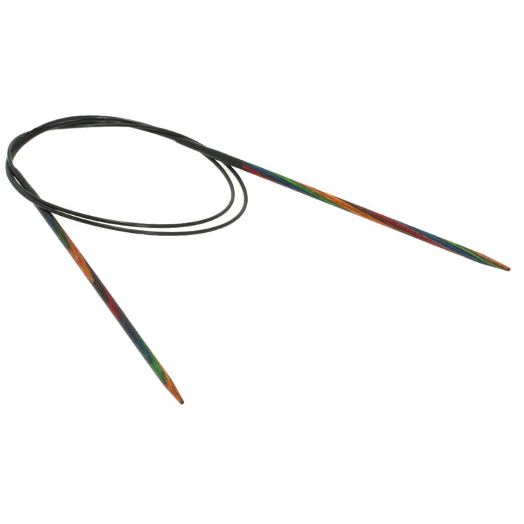 Lana Grossa Круговые спицы Design-Holz Multicolor, цветное дерево №3,25/80 см