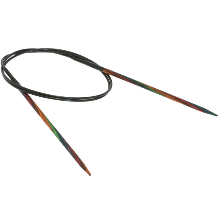Lana Grossa Круговые спицы Design-Holz Multicolor, цветное дерево №3,75/80 см