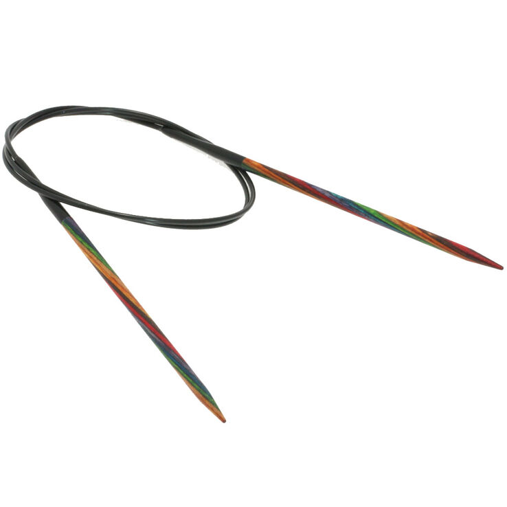 Lana Grossa Круговые спицы Design-Holz Multicolor, цветное дерево №4,0/80 см