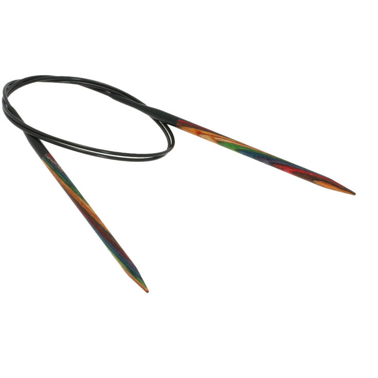 Lana Grossa Круговые спицы Design-Holz Multicolor, цветное дерево №5,0/80 см