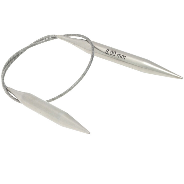 Lana Grossa Круговые спицы из нержавеющей стали 8,0/40 см