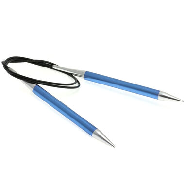Lana Grossa Круговые спицы алюминий Rainbow № 9,0/80см
