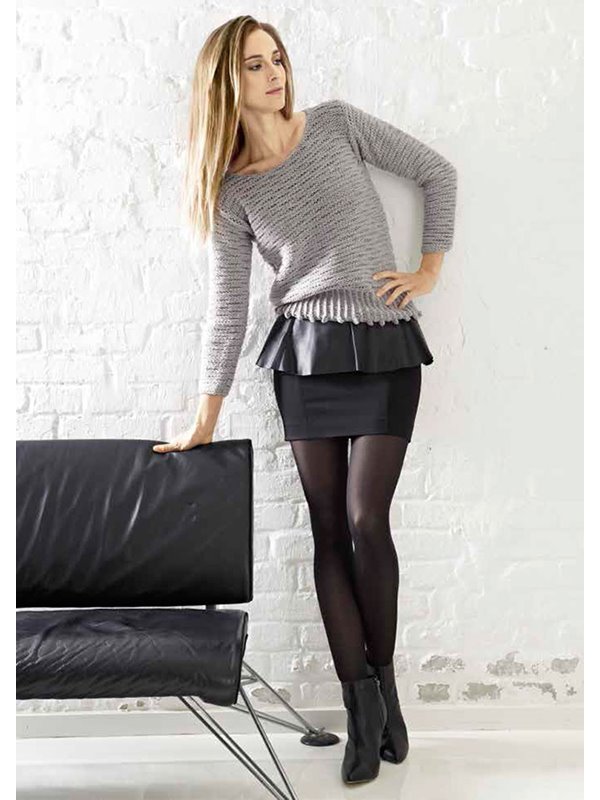 Lana Grossa Пу ловер с декоративным подолом Superbingo