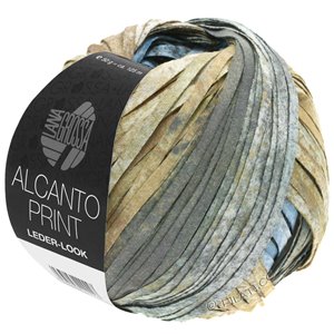 Lana Grossa ALCANTO Print | 206-натуральный/коричневый песок /серый