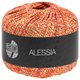 Lana Grossa ALESSIA | 011-красный/оранжевый/цвет экрю