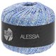 Lana Grossa ALESSIA | 014-синий/серебряный/натуральный