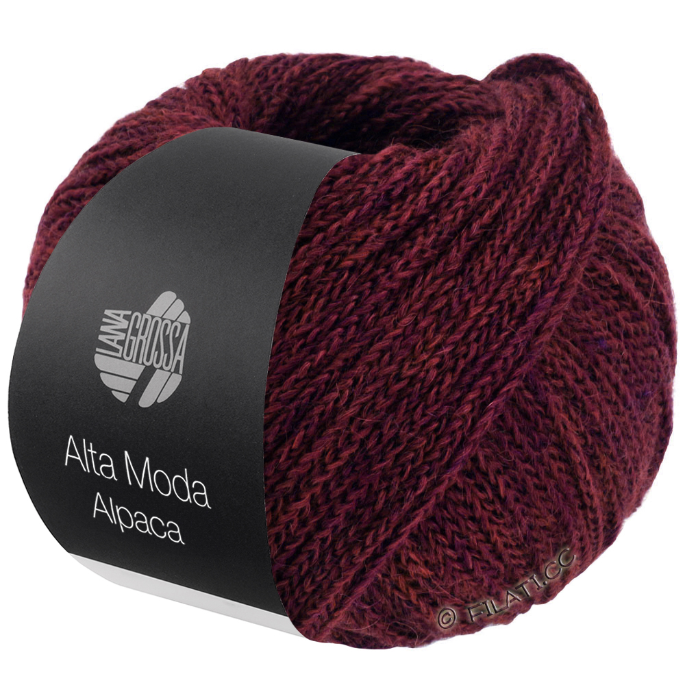 Lana Grossa ALTA MODA ALPACA | 110-чёрно-красный