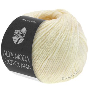 Lana Grossa ALTA MODA COTOLANA | 20-цвет экрю