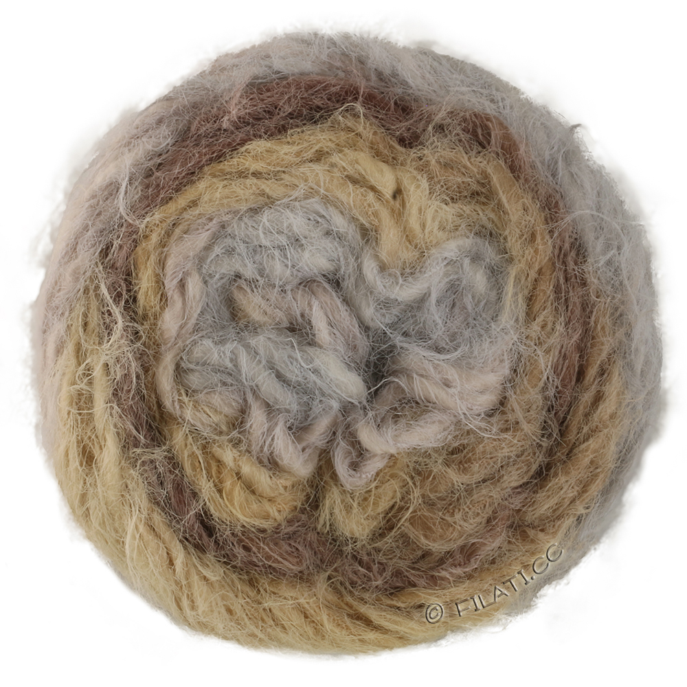 Lana Grossa  | 108-бежевый/светло-серый/серо- бежевый/серо-коричневый/серо-коричневый/тёмно-коричневый