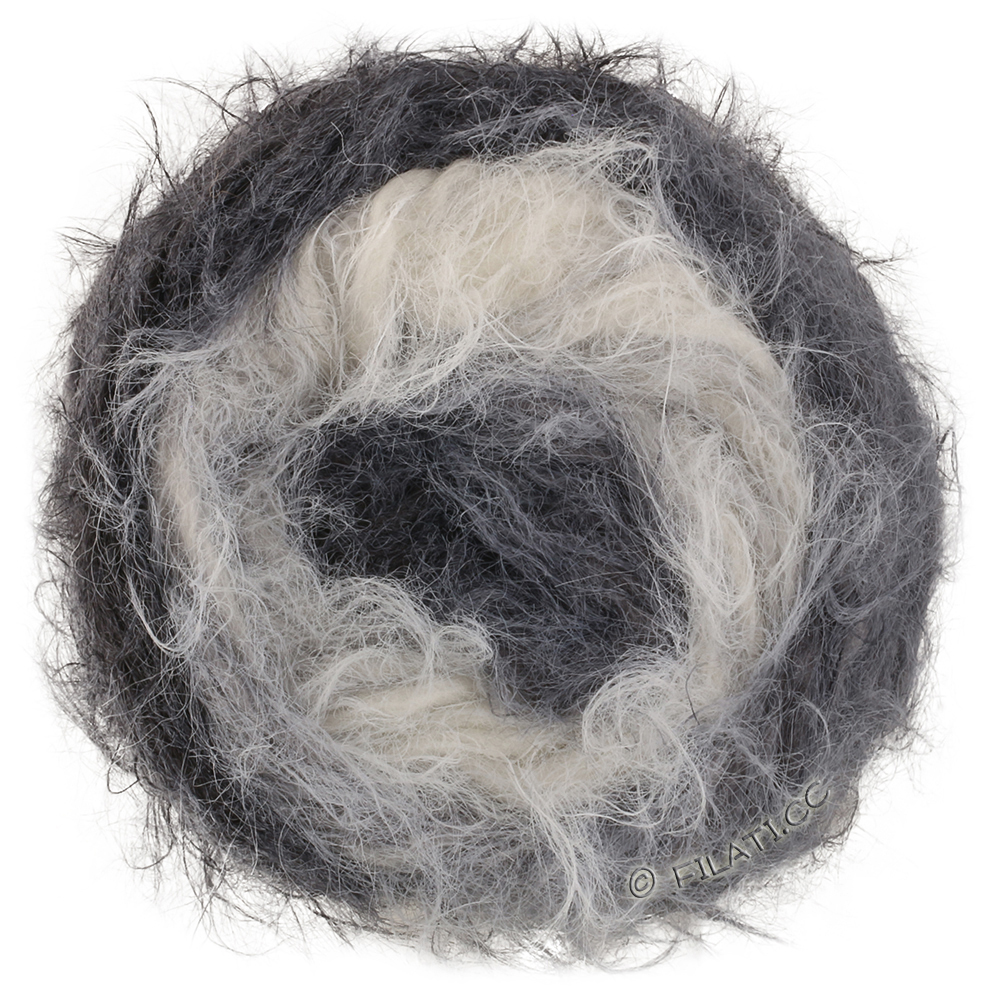 Lana Grossa  | 109-белый/светло-серый/средне-серый/тёмно-серый/антрацитовый