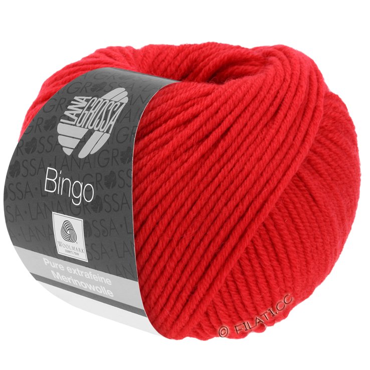 Lana Grossa BINGO Uni/Melange уни/меланж | 020-светящийся красный