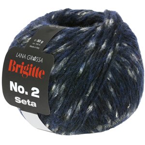 Lana Grossa BRIGITTE NO. 2 Seta | 03-тёмно-синий  меланжевый