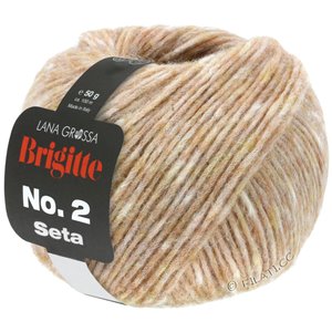 Lana Grossa BRIGITTE NO. 2 Seta | 08-легко коричневый меланжевый