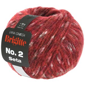 Lana Grossa BRIGITTE NO. 2 Seta | 11-тёмно-красный меланжевый