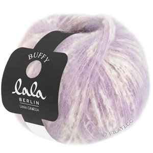Lana Grossa BUFFY (lala BERLIN) | 03-пурпурный/чисто-белый