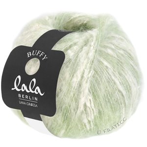Lana Grossa BUFFY (lala BERLIN) | 04-зеленый пастель/чисто-белый