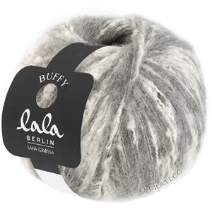 Lana Grossa BUFFY (lala BERLIN) | 11-серый/чисто-белый