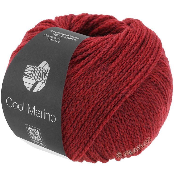 Lana Grossa COOL MERINO | 001-тёмно-красный