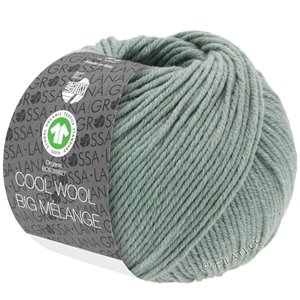 Lana Grossa COOL WOOL Big Melange (GOTS) | 209-серо-зеленый меланжевый