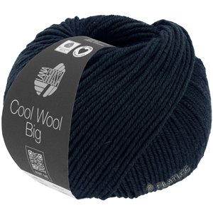 Lana Grossa COOL WOOL Big Mélange (We Care) | 1630-чёрно-синий меланжевый