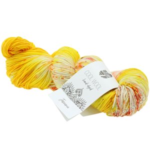 Lana Grossa COOL WOOL  Hand-dyed | 108-жёлтый/крем/фуксия/оливковый