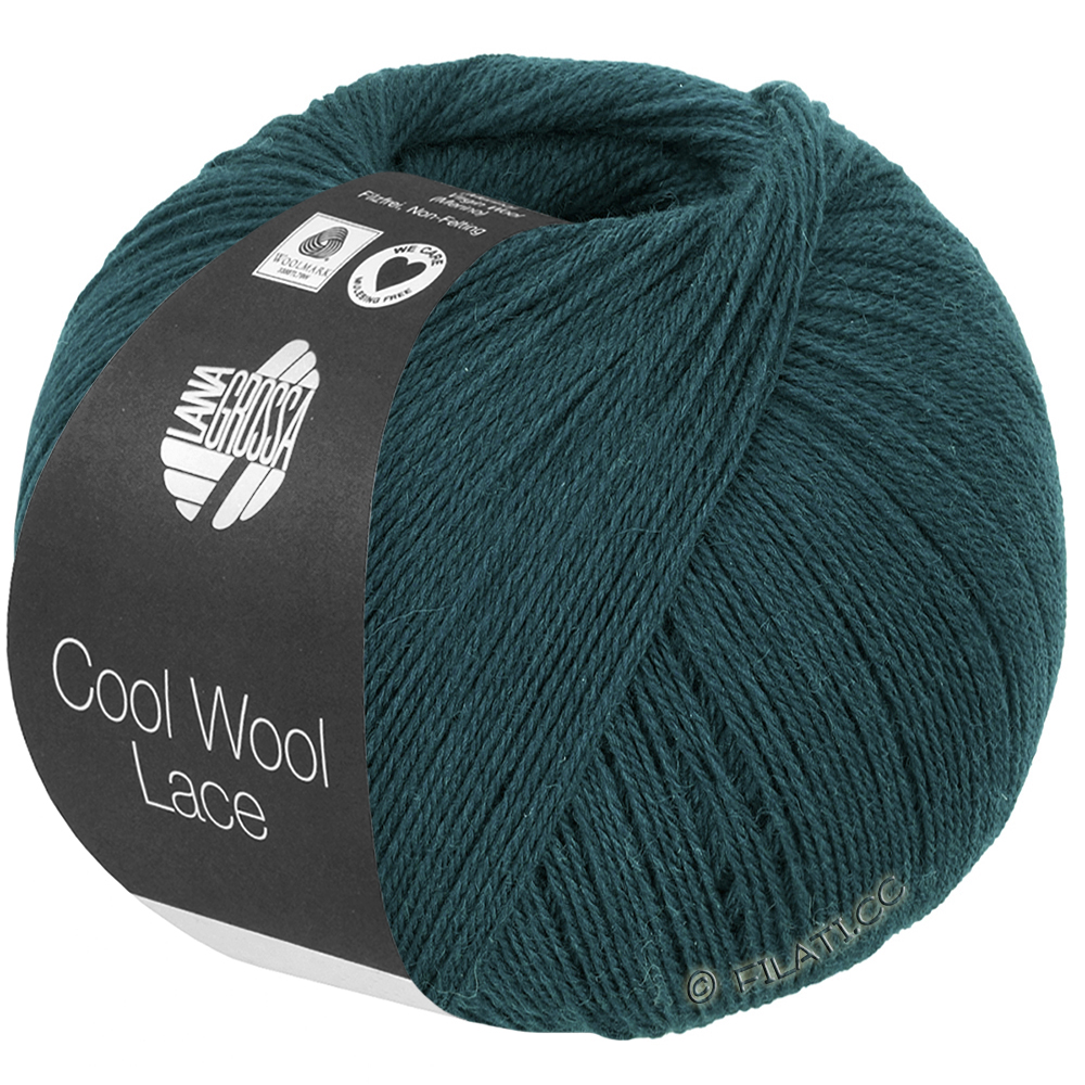 Lana Grossa COOL WOOL Lace | 69-тёмно сине-зеленый