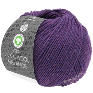 Lana Grossa COOL WOOL  Melange (GOTS) | 103-тёмно-фиолетовый меланжевый