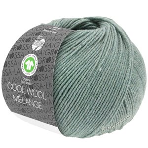 Lana Grossa COOL WOOL  Melange (GOTS) | 109-серо-зеленый меланжевый