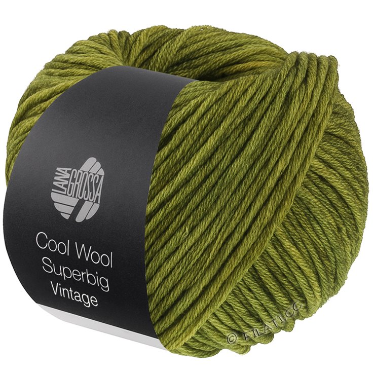 Lana Grossa COOL WOOL Superbig Vintage | 7261-оливковый