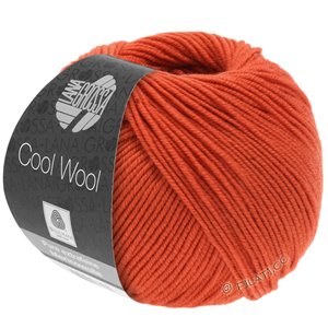 Lana Grossa COOL WOOL   Uni/Melange/Neon | 2066-оранжево-красный