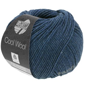 Lana Grossa COOL WOOL   Uni/Melange/Neon | 0490-тёмно-синий