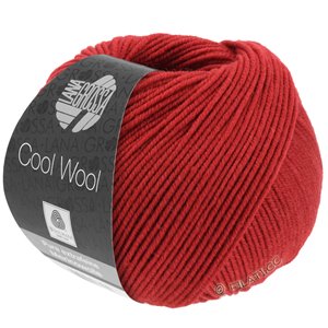 Lana Grossa COOL WOOL   Uni/Melange/Neon | 0514-тёмно-красный