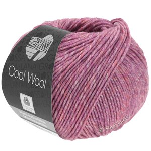 Lana Grossa COOL WOOL   Uni/Melange/Neon | 7130-ветхо-розовый меланжевый
