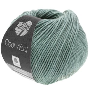 Lana Grossa COOL WOOL   Uni/Melange/Neon | 7132-серо-зеленый меланжевый
