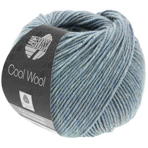 Lana Grossa COOL WOOL   Uni/Melange/Neon | 7154-серо-синий меланжевый