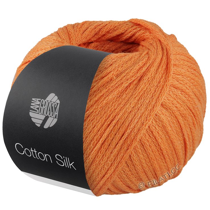 Lana Grossa COTTON SILK | 07-оранжевый