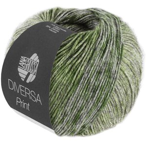 Lana Grossa DIVERSA PRINT | 107-оливковый/зелёный/жёлто-зеленый/зеленый лес/серо-зеленый