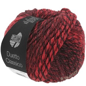 Lana Grossa DUETTO CLASSICO | 03-красное вино/тёмно-красный/чёрно-красный