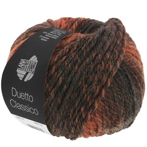 Lana Grossa DUETTO CLASSICO | 04-красно-коричневый/тёмно-коричневый/чёрно-коричневый